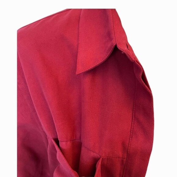 Northern Reflections Red Soft Button Up Shirt - Picture 7 of 10